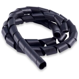 Organizador de Cabos Espiral 20MMX1,5MM 3MTS. Preto - Imagem 1