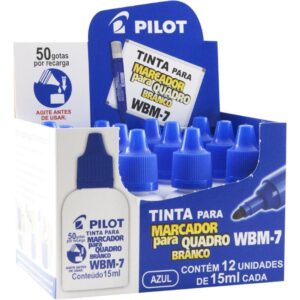 Tinta Marcador Quadro Branco Reabastecedor Wbm-7 Azul 15ML - Imagem 1