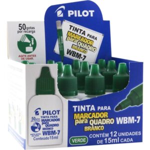 Tinta Marcador Quadro Branco Reabastecedor Wbm-7 Verde 15ML - Imagem 1
