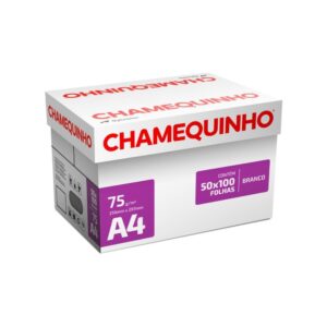 Papel Sulfite A4 Chamequinho 75G.BCO C/100F