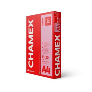 Papel Sulfite A4 Colorido Chamex 75G Rosa - Imagem 1