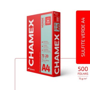 Papel Sulfite A4 Colorido Chamex 75G Verde - Imagem 2