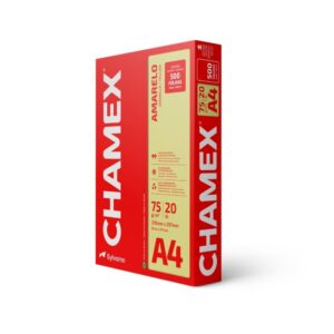 Papel Sulfite A4 Colorido Chamex 75G Amarelo - Imagem 1