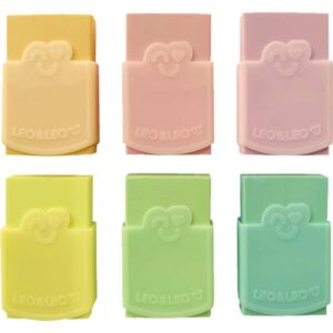 Borracha Colorida Plastica Color Pastel C/Capa - Imagem 1