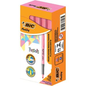 Caneta Marca Texto Marking Rosa Pastel - Imagem 1