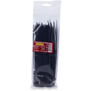 Abracadeira Nylon Preta 2,5X200MM. - Imagem 1