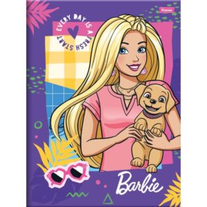 Caderno Brochurao Capa Dura Barbie 80FLS. - Imagem 2