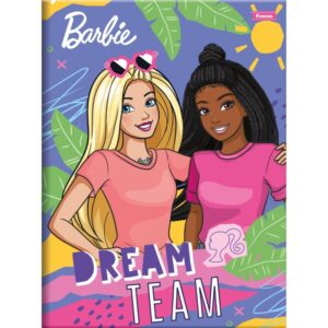 Caderno Brochurao Capa Dura Barbie 80FLS. - Imagem 4