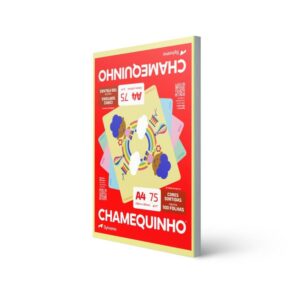 Papel Sulfite A4 Colorido Chamequinho 75G 4 Cores - Imagem 1
