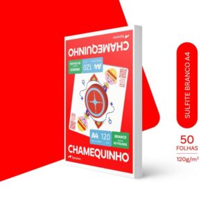 Papel Sulfite A4 Chamequinho 40K 120G Branco - Imagem 2