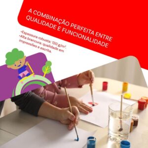 Papel Sulfite A4 Chamequinho 40K 120G Branco - Imagem 4
