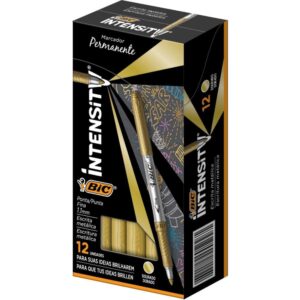 Pincel Marcador Permanente Marking Metalico 1.1MM Dourado - Imagem 1