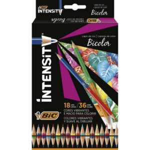 Lapis de Cor Sextavado Intensity Bicolor 18LAP/36COR - Imagem 1