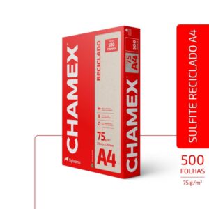 Papel Sulfite A4 Reciclado Chamex Eco 75G 500 Fls. - Imagem 2