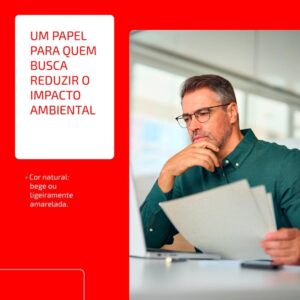 Papel Sulfite A4 Reciclado Chamex Eco 75G 500 Fls. - Imagem 3