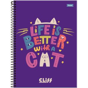 Caderno 01X1 Capa Dura Cliff Feminino 80FLS. - Imagem 1