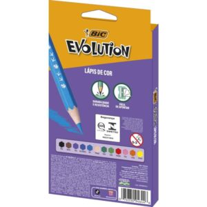 Lapis de Cor Sextavado Evolution 12 Cores + 4 Lapis - Imagem 3