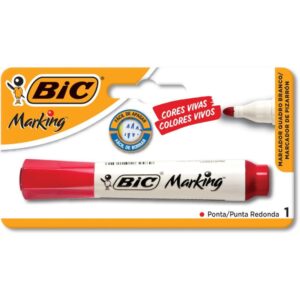 Pincel Quadro Branco Marking Recarregavel Vermelho