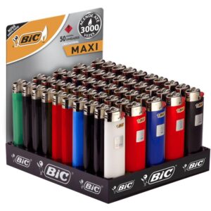 Isqueiro Descartavel Bic Maxi Bandeja C/50 Unid. - Imagem 1