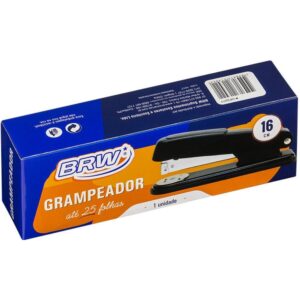 Grampeador Metal P/25FLS 26/6 16CM Preto - Imagem 2