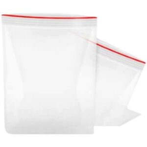 Saco Zip Transparente N.08 17X24CM. - Imagem 1