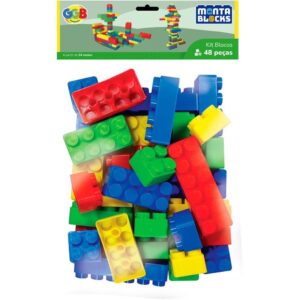 Brinquedo para Montar Blocos 48 Pecas - Imagem 1
