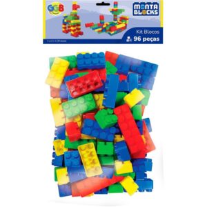 Brinquedo para Montar Blocos 96 Pecas - Imagem 1
