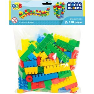 Brinquedo para Montar Bloquinhos 128 Pecas - Imagem 1