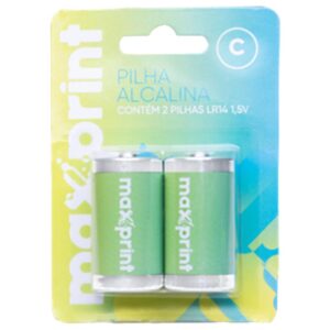 Pilha Alcalina Media C - Imagem 1