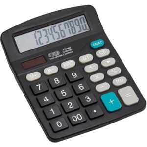 Calculadora de Mesa 12 Dig. 18X14X4CM Preta - Imagem 1