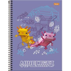 Caderno 01X1 Capa Dura Minecraft 80FLS. - Imagem 2