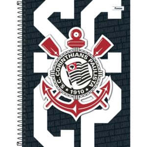 Caderno 01X1 Capa Dura Corinthians 80FLS. - Imagem 2