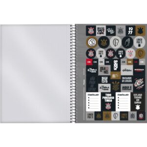 Caderno 15X1 Capa Dura Corinthians 240FLS. - Imagem 5