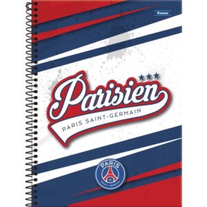 Caderno 01X1 Capa Dura Paris Saint Germain 80FLS. - Imagem 1