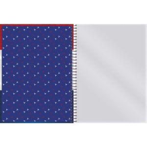 Caderno 01X1 Capa Dura Paris Saint Germain 80FLS. - Imagem 3