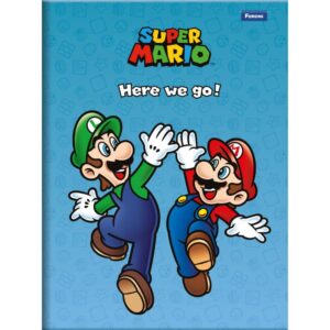 Caderno Brochurao Capa Dura Super Mario Bros 80FLS. - Imagem 4