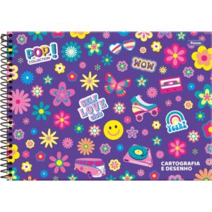 Caderno Desenho Univ Capa Dura Pop Collection 96FLS. - Imagem 2