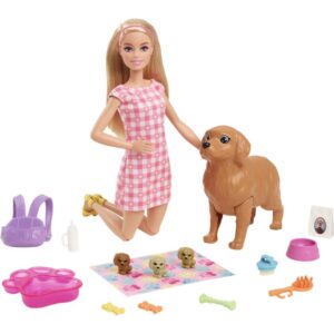 Barbie Family Cjto Filhotes Recém-Nascidos