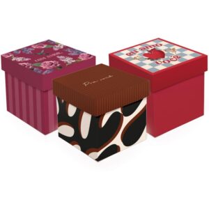 Caixa para Presente com Tampa 15X15X15CM (S) - Imagem 1