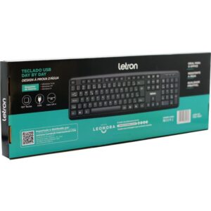 Teclado USB Basico Day By Day Preto - Imagem 2
