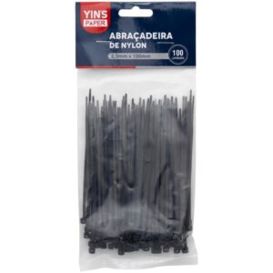 Abracadeira Nylon Preta 2,5X100MM. - Imagem 2