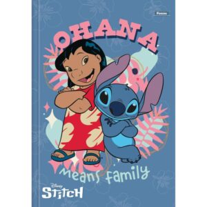 Caderno Brochurao Capa Dura Stitch 80FLS. - Imagem 3