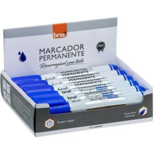 Pincel Marcador Permanente Linha Prime Recarregavel Azul - Imagem 2