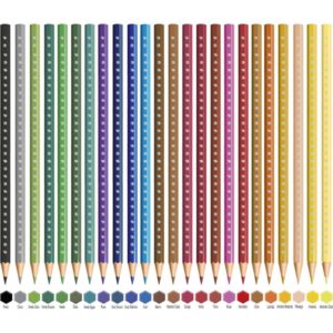 Lapis de Cor Sextavado Bic Kids Madeira 24 Cor. - Imagem 2