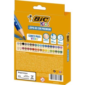 Lapis de Cor Sextavado Bic Kids Madeira 36 Cor. - Imagem 3