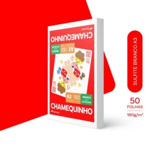 Papel Sulfite A3 Chamequinho 180GR - Imagem 2
