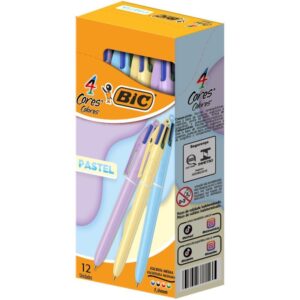 Caneta Esferografica Bic 4 Cores Pastel Sortidas - Imagem 1