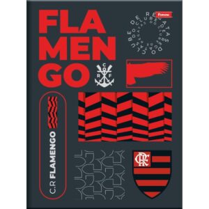 Caderno Brochurao Capa Dura Flamengo 80FLS. - Imagem 3