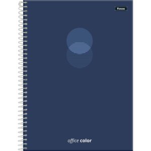Caderno 01X1 Capa Dura Office Color 80FLS. - Imagem 1