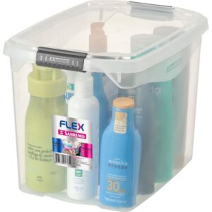 Caixa Plastica Multiuso Flex Incolor 11L. - Imagem 1